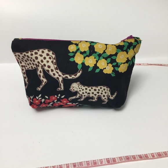 Safari & Hydrangeas Double-Sided Make Up Pouch - Picture 2 of 13